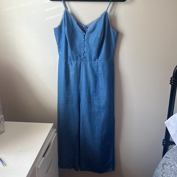 Chambray culotte jumpsuit - Picture 2 of 5